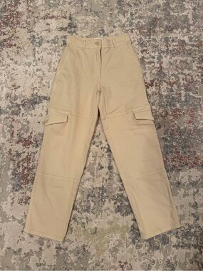 Wilfred Khaki Cargo Pants with Utility Pockets